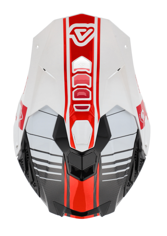 Acerbis Airstrike-C Kask Beyaz Kırmızı