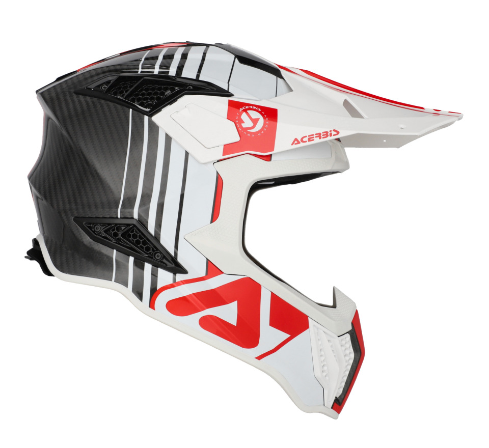 Acerbis Airstrike-C Kask Beyaz Kırmızı