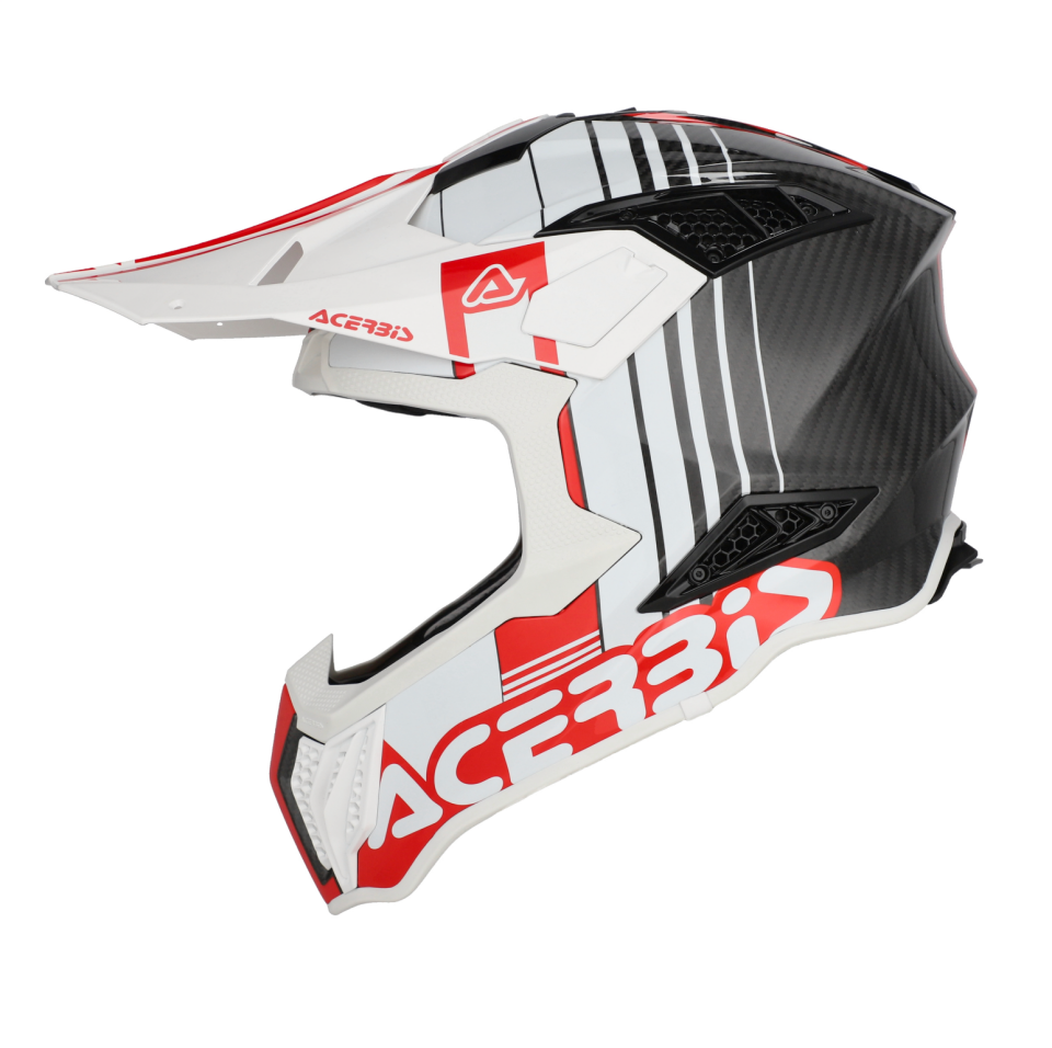 Acerbis Airstrike-C Kask Beyaz Kırmızı