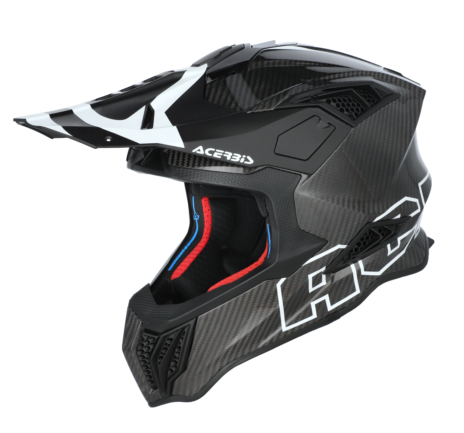 Acerbis Airstrike-C Kask Siyah Beyaz