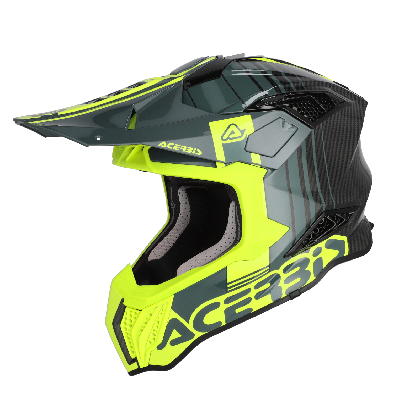 Acerbis Airstrike-C Kask Siyah Sarı
