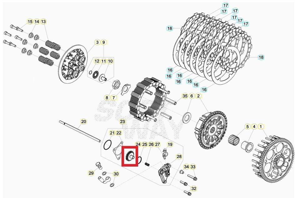 Debriyaj Alt Merkez Pompası Beta Orj Yp B4-1