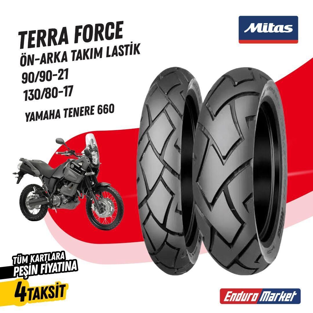 Yamaha Tenere 660 Mitas 90/90-21 - 130/80-17 Terra Force Ön - Arka Takım Lastik