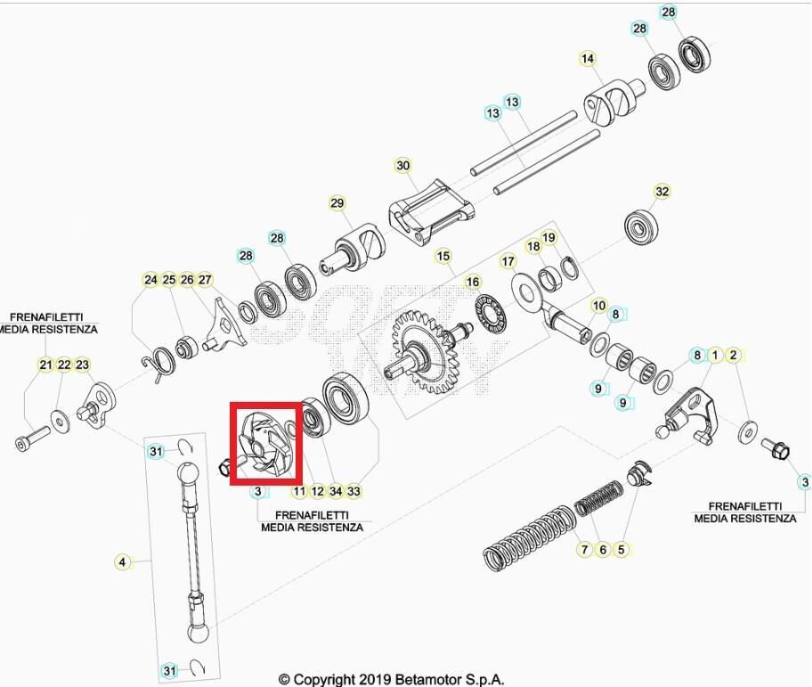 Impeller Water Pump Beta Orj Yp B12-3