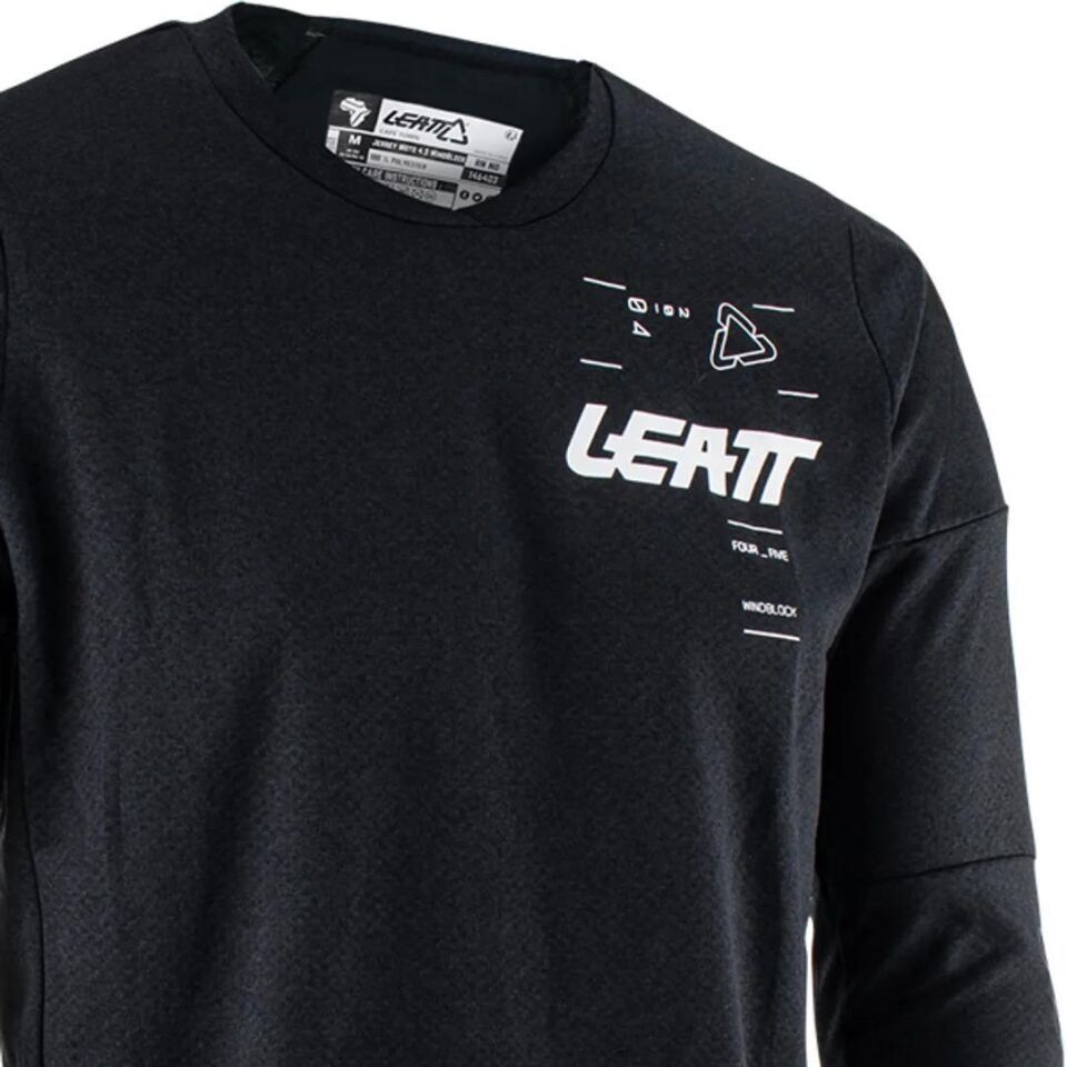 Leatt 4.5 Wınd Block Jersey Black