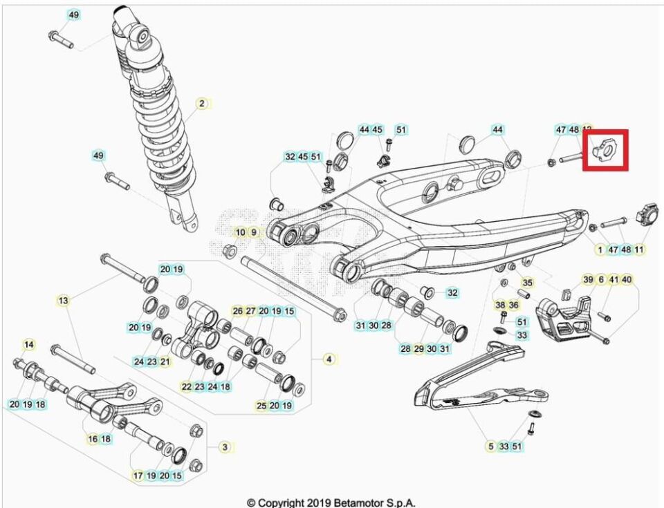 Rıght Chaın Tıghtener Beta Orj Yp