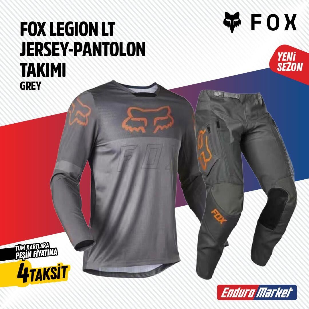 Fox Gri Turuncu Jersey Pantolon Takımı