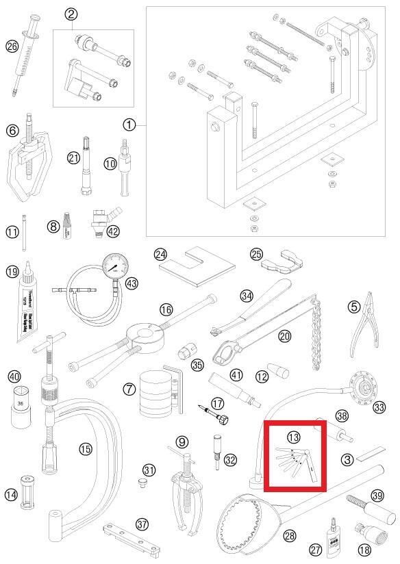 Feeler Gauges Ktm Orj Yp A2-1