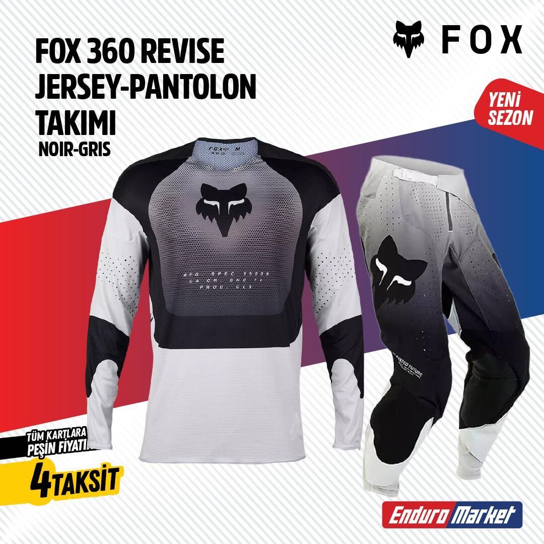 Fox Siyah Beyaz Jersey Pantolon Takımı