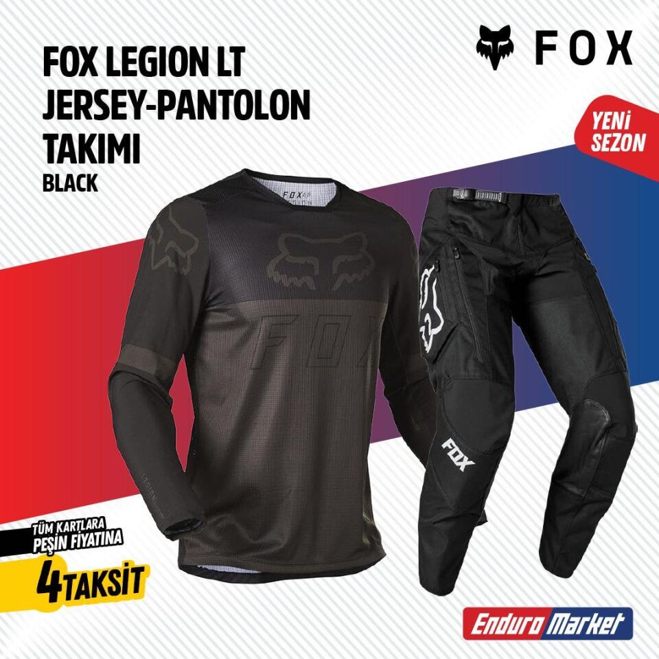 Fox Siyah Gri Jersey Pantolon Takımı