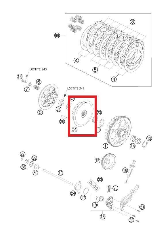 Inner Hub Ktm Orj Yp A1-1