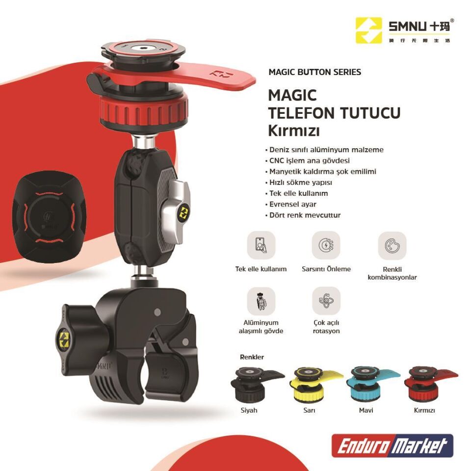 Smnu Magıc Telefon Tutucu Kırmızı