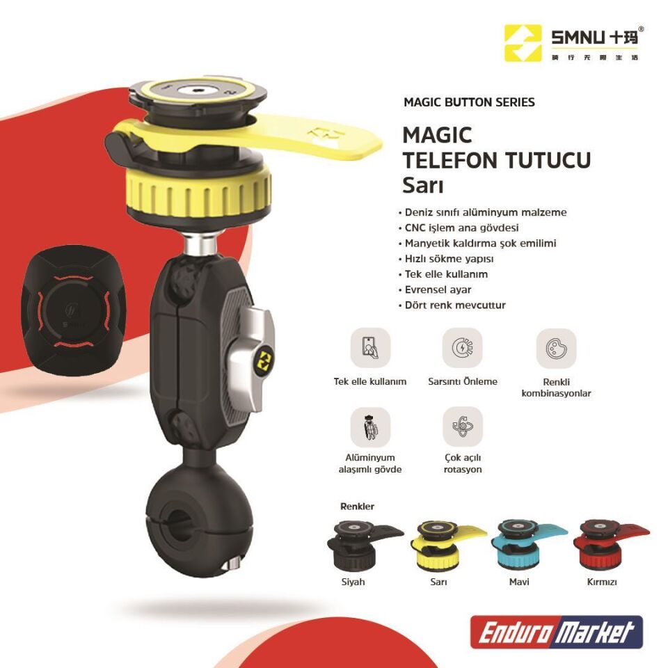 Smnu Magıc Telefon Tutucu Sarı
