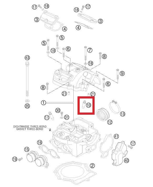 Valve Guıde Intake Ktm Orj Yp