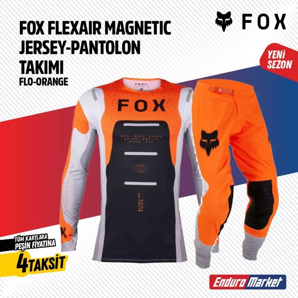 Fox Turuncu Beyaz Jersey Pantolon Takımı