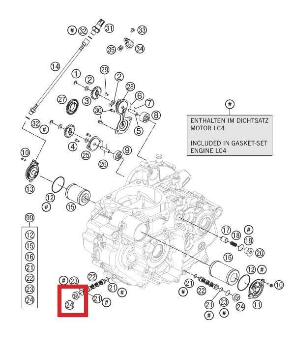 Plug M20X1,5 Ws 13 Ktm Orj Yp