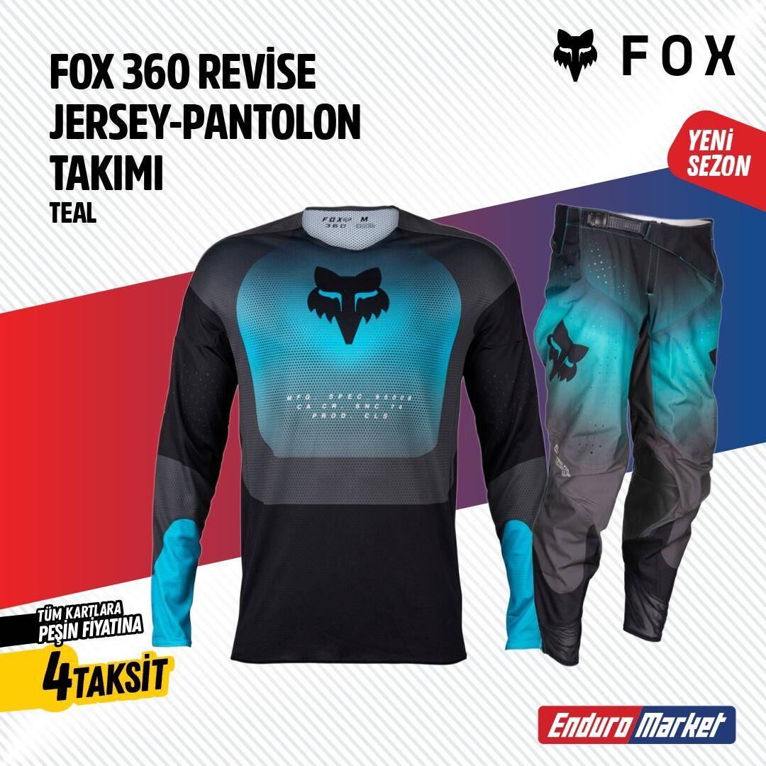 Fox Turkuaz Siyah Jersey Pantolon Takımı