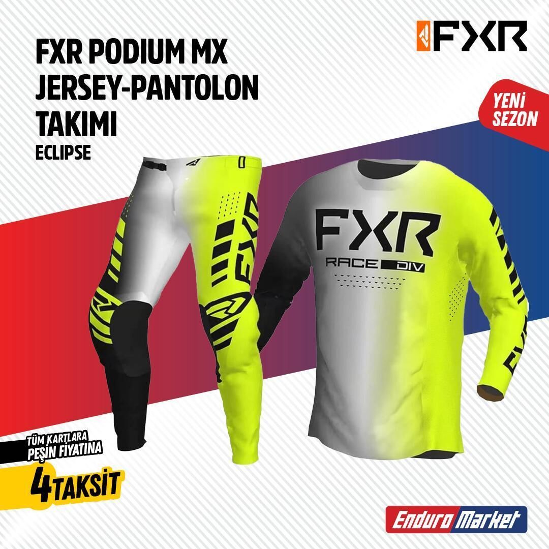 Fxr Gri Sarı Jersey Pantlon Takımı