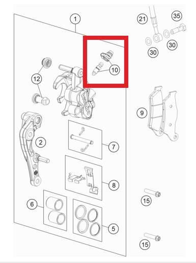 Bleeder Screw Wıth Cap Ktm Orj Yp