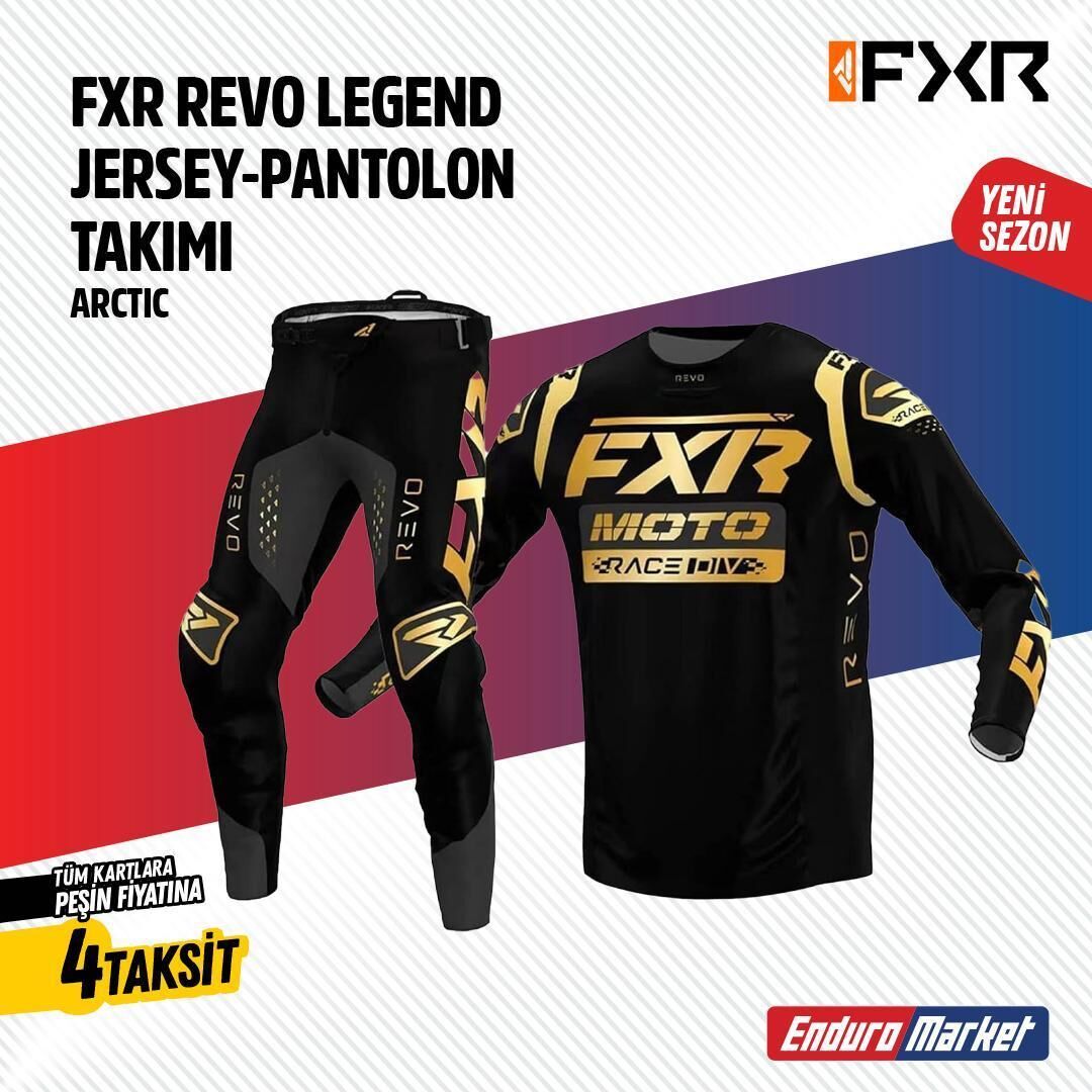 Fxr Siyah Altın Jersey Pantlon Takımı