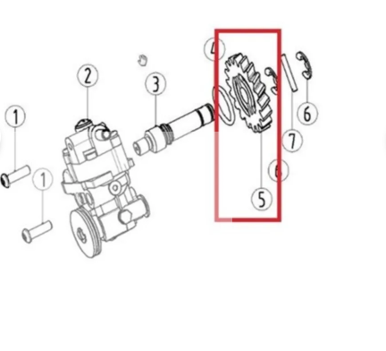 KAYO KT 250 YAĞ POMPA DİŞLİSİ