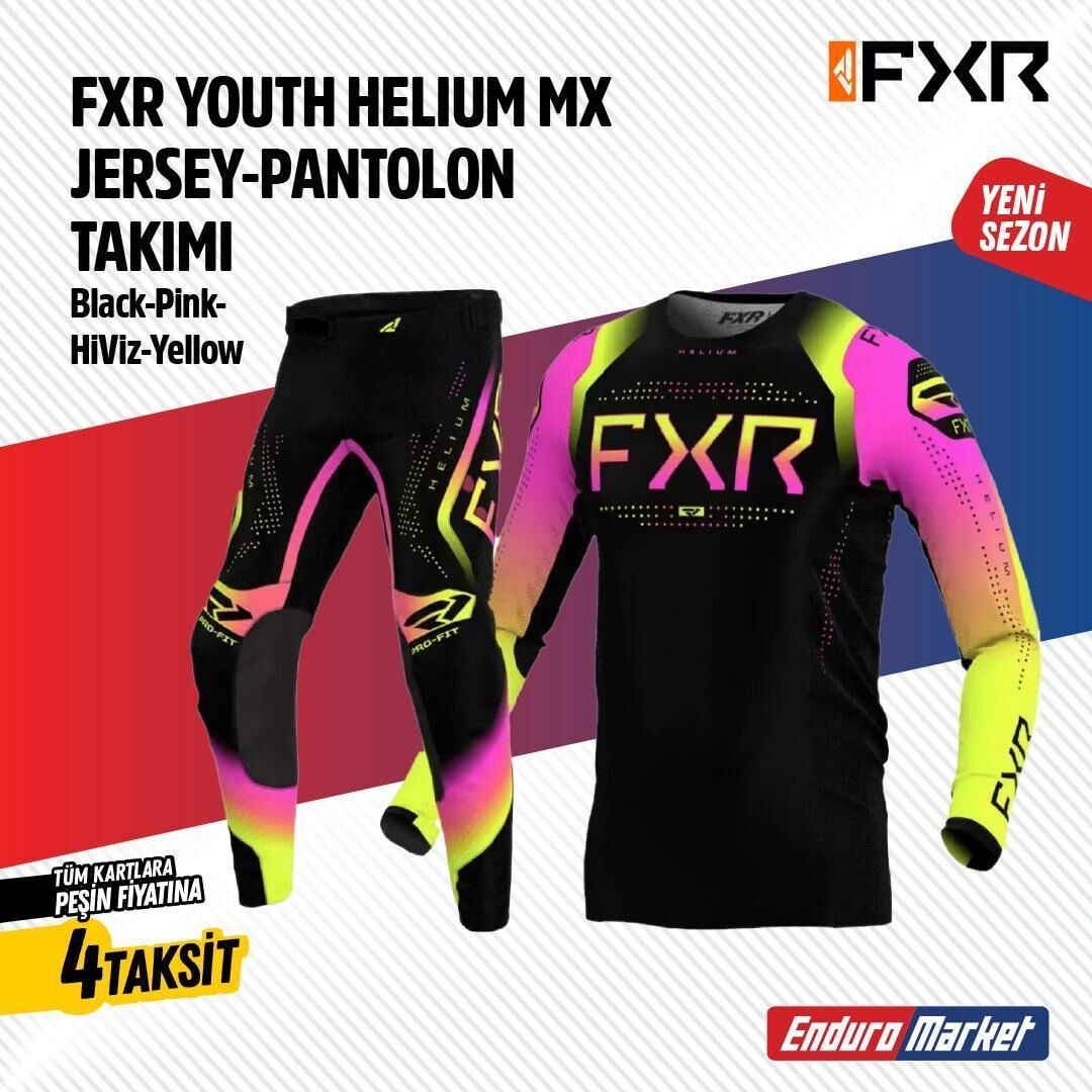 Fxr Siyah Pembe Jersey Pantlon Takımı
