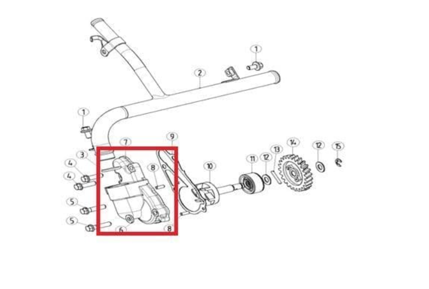 KAYO KT 250 SU POMPA KAPAĞI