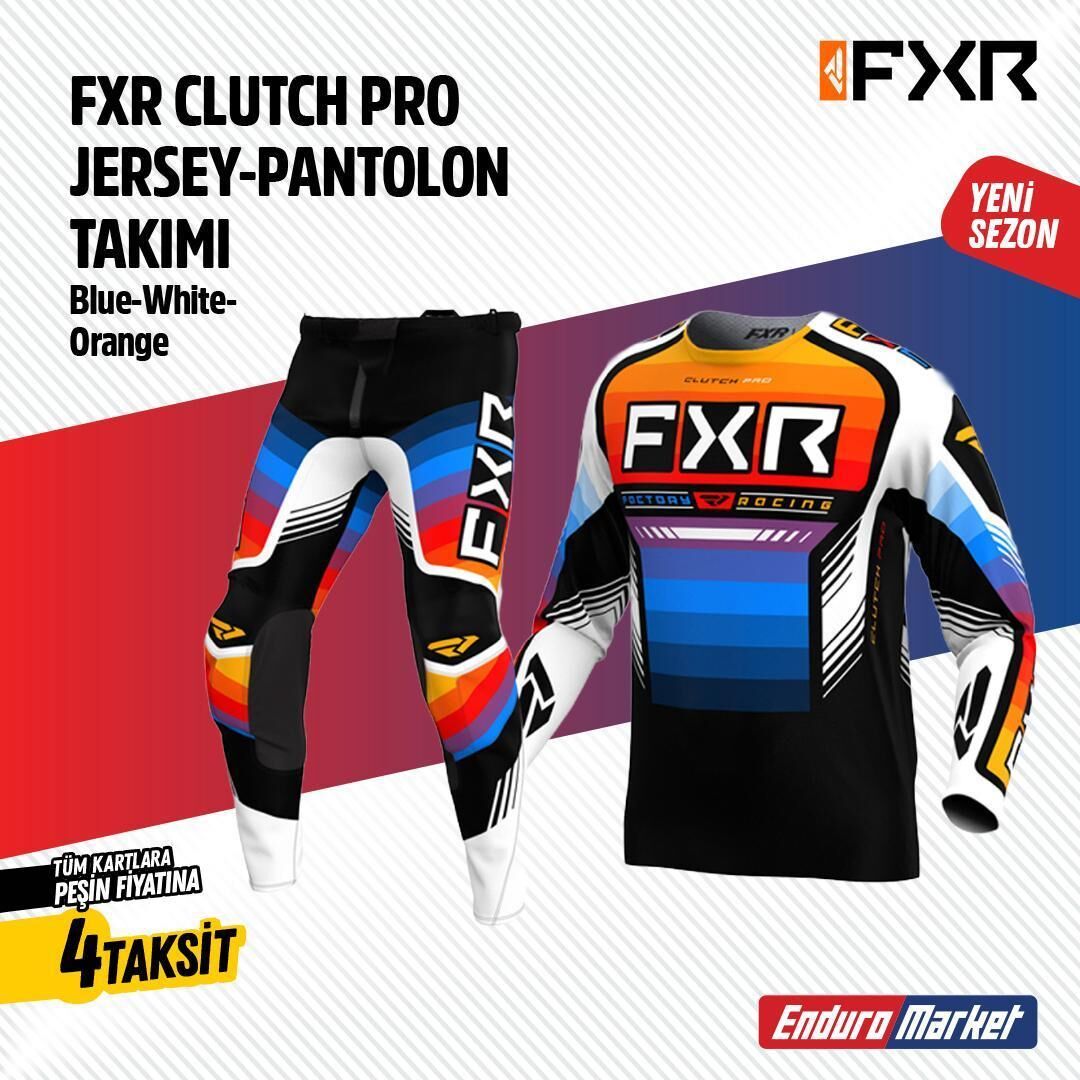 Fxr Turuncu Mavi Jersey Pantlon Takımı