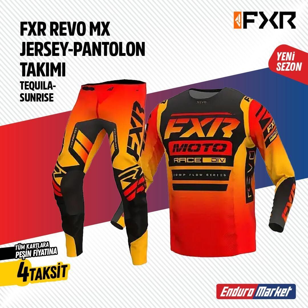 Fxr Turuncu Siyah Jersey Pantolon Takımı