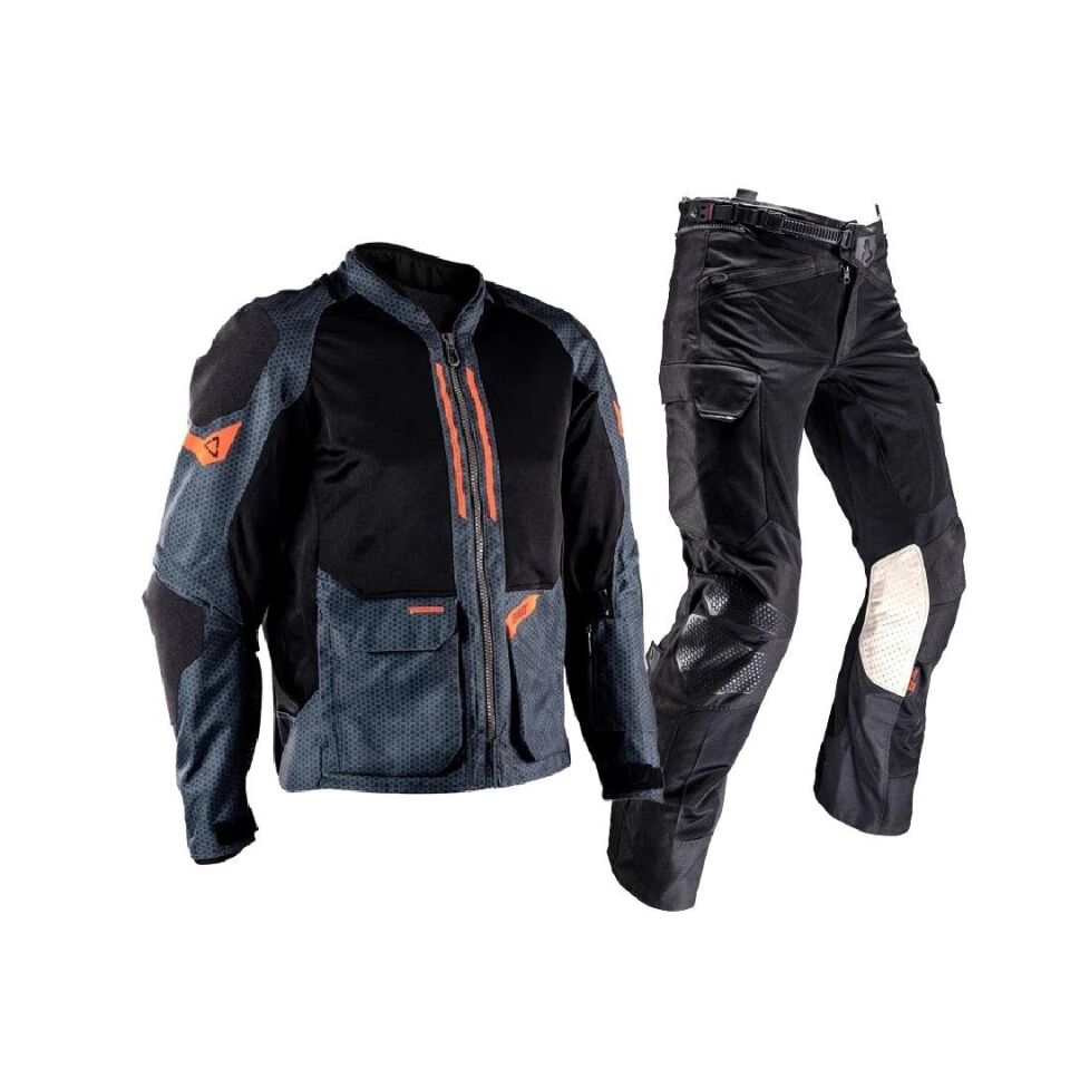 Leatt Adv Flow-Tour 4.5 Gri Motosiklet Montu ve Pantolonu