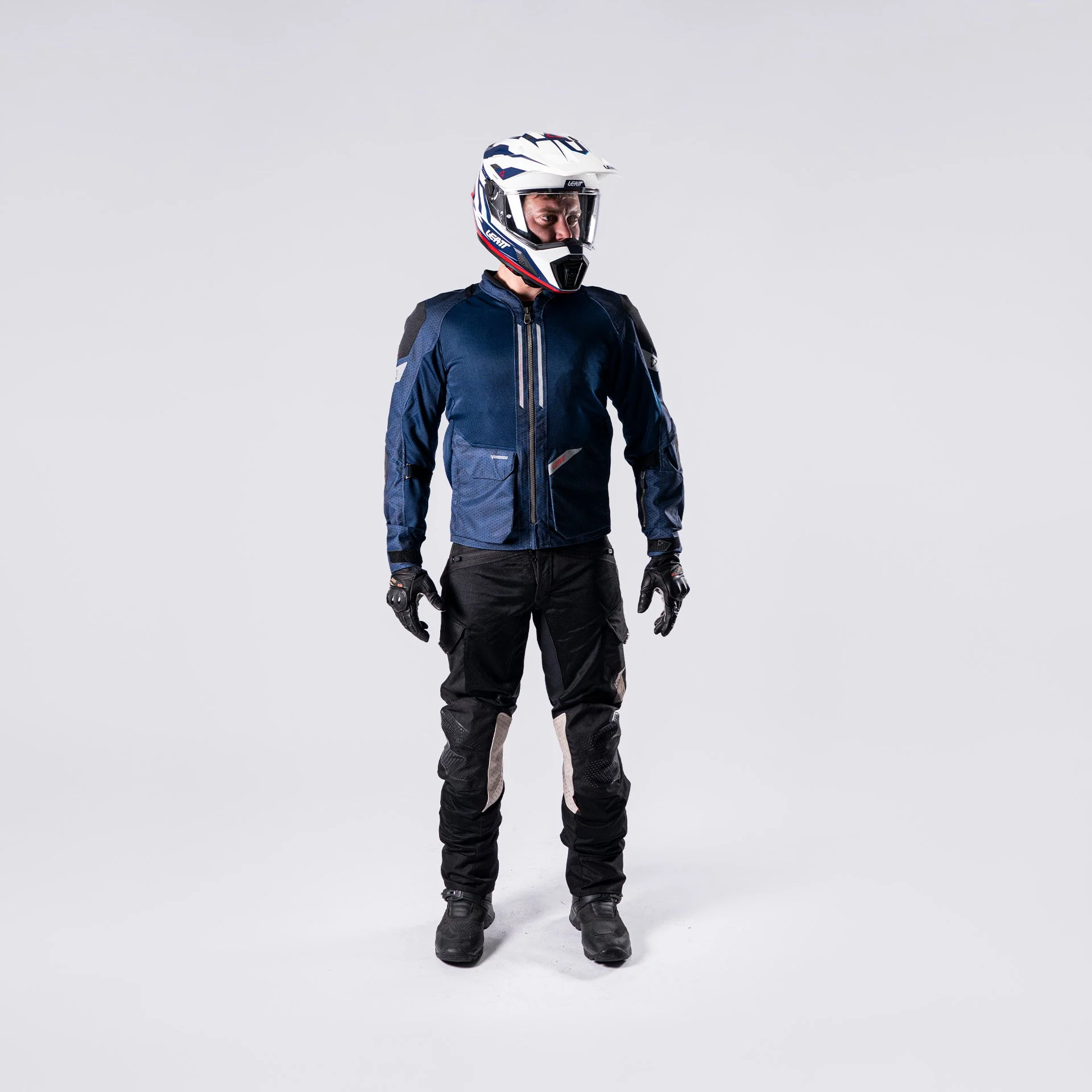 Leatt ADV Flow-Tour 4.5 Motosiklet Montu ve pantolonu 