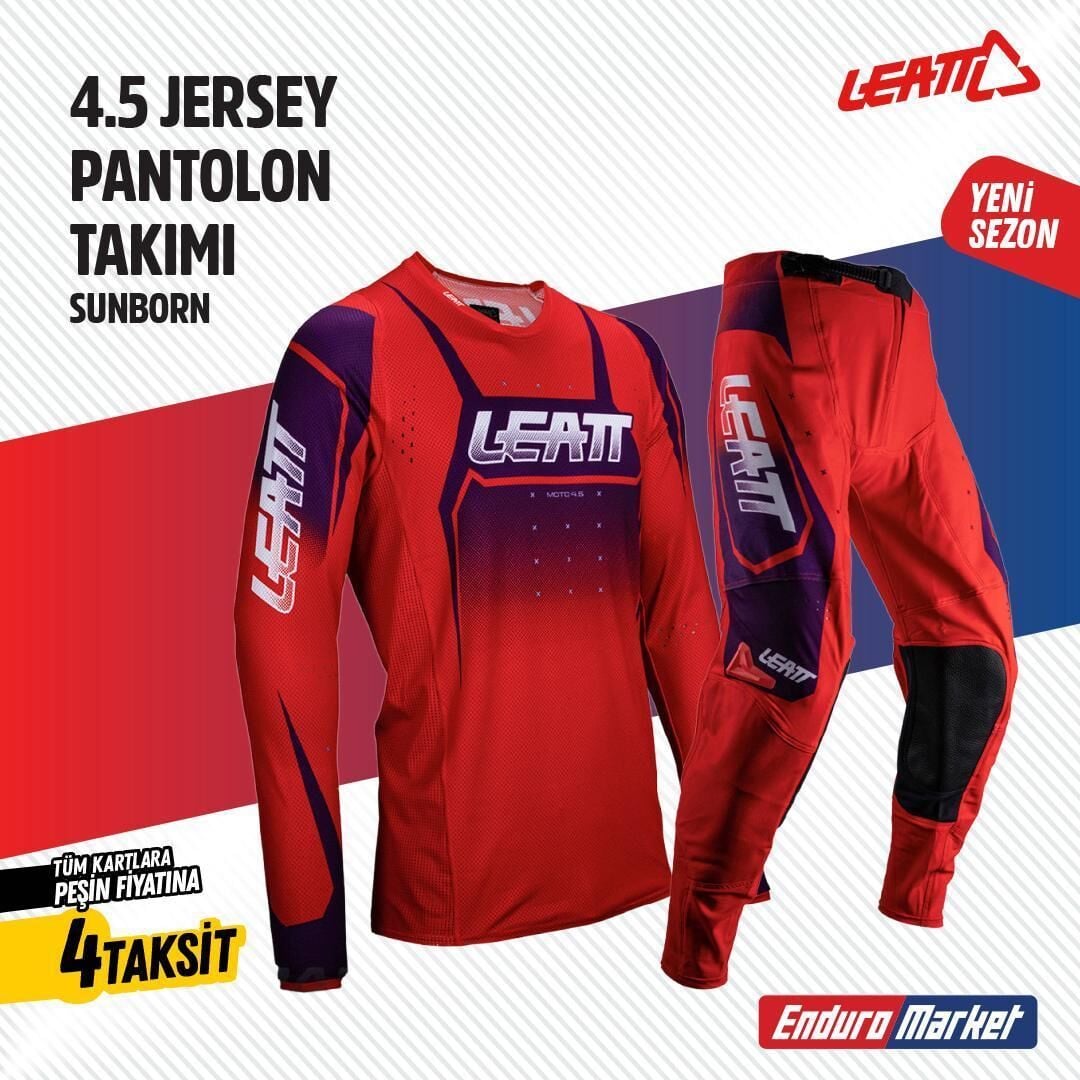 Leatt Kırmızı Mor Jersey Pantlon Takımı