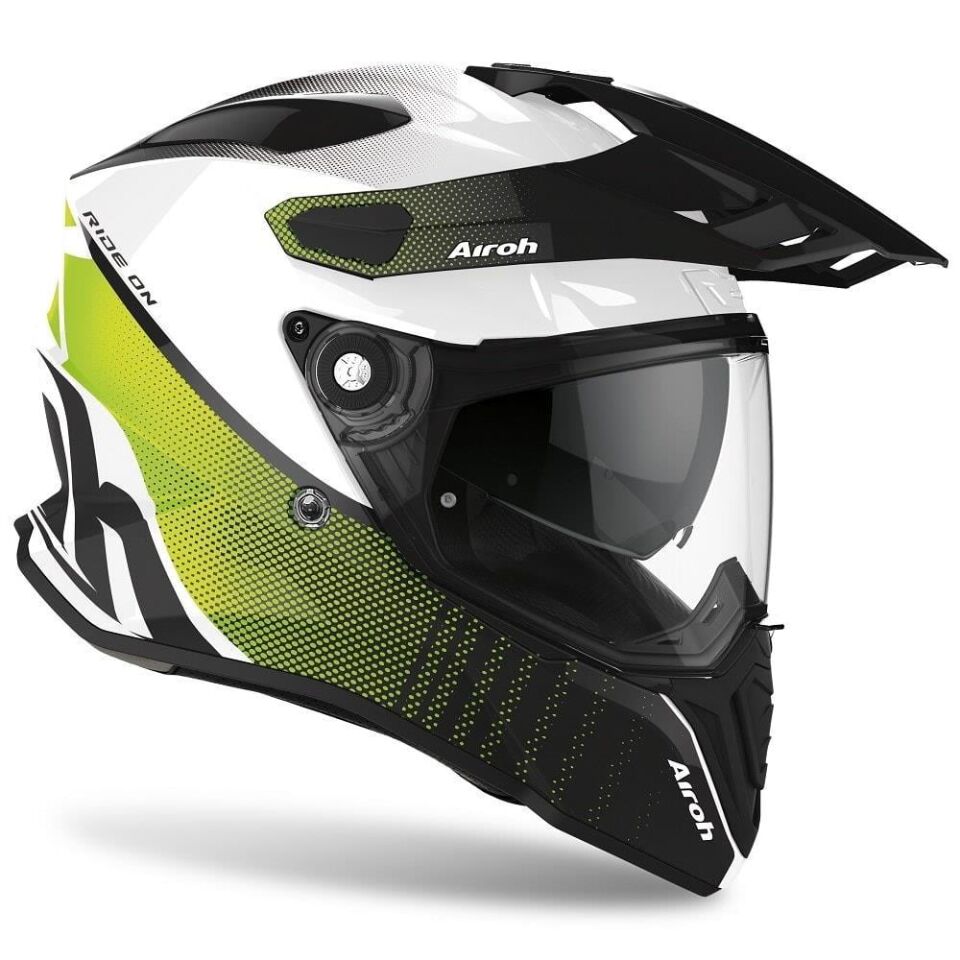 AIROH COMMANDER PROGRESS LIME GLOSS KASK