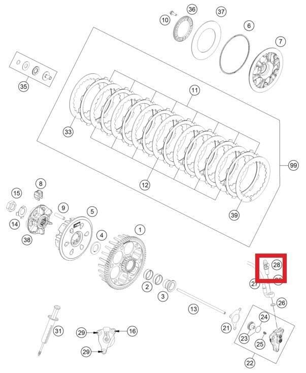 Bleeder Hollow Screw Ktm Orj Yp A3-1