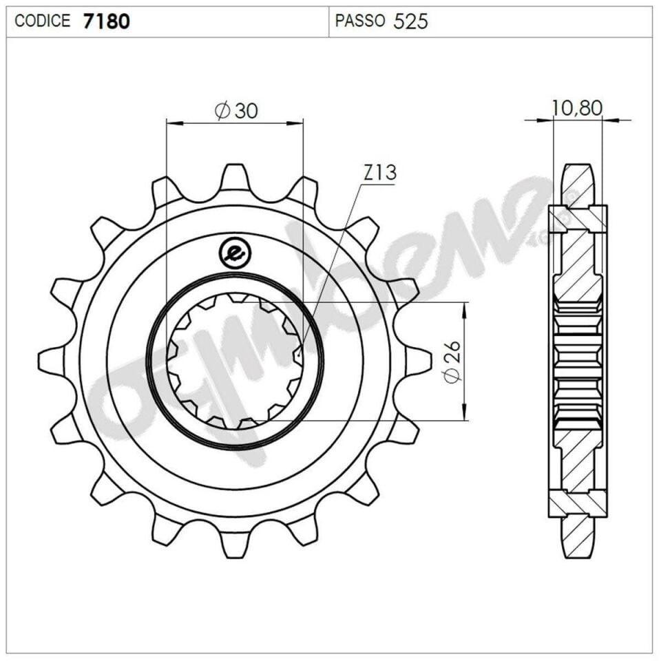Yamaha 900 Tdm Ognıbene Ön Dişli 15T