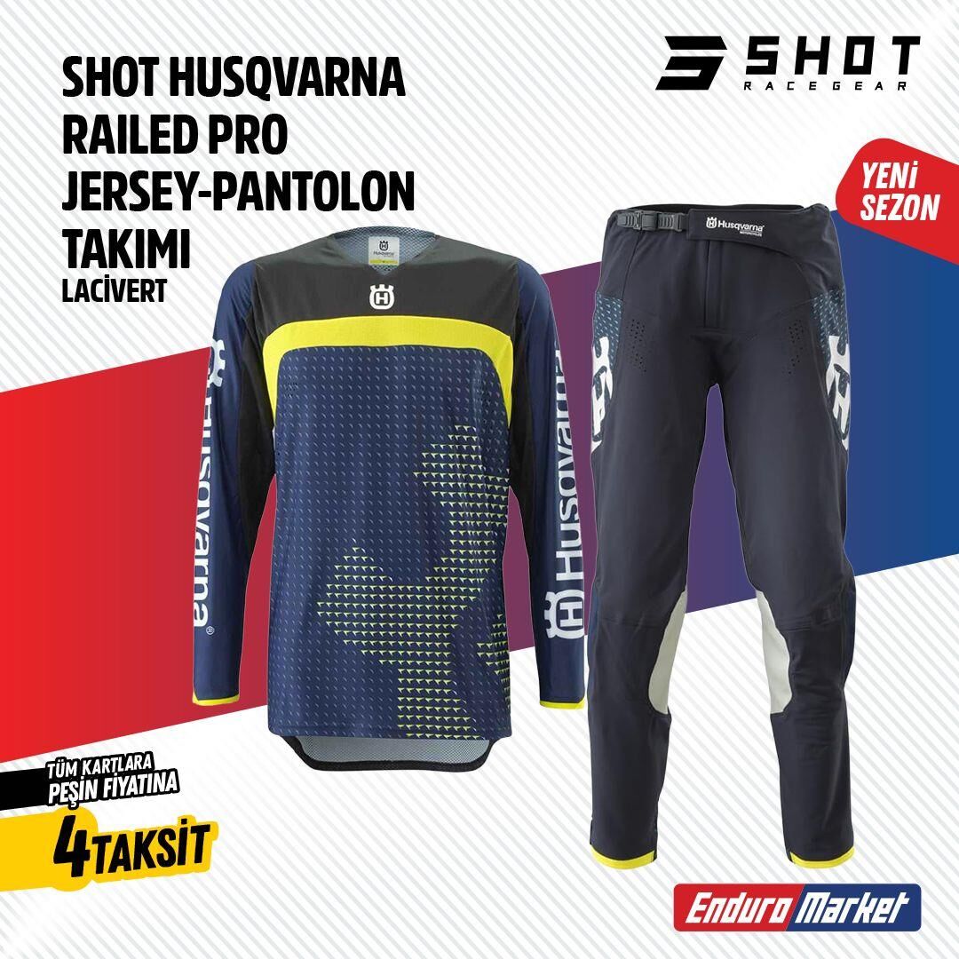 Shot Husqvarna Mavi Jersey Pantolon Takımı