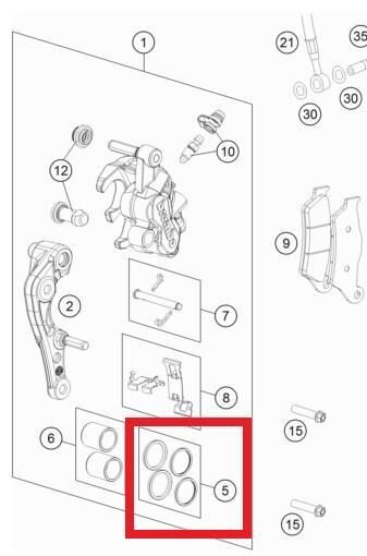 Rep Kıt Seals 24Mm Ktm Orj Yp