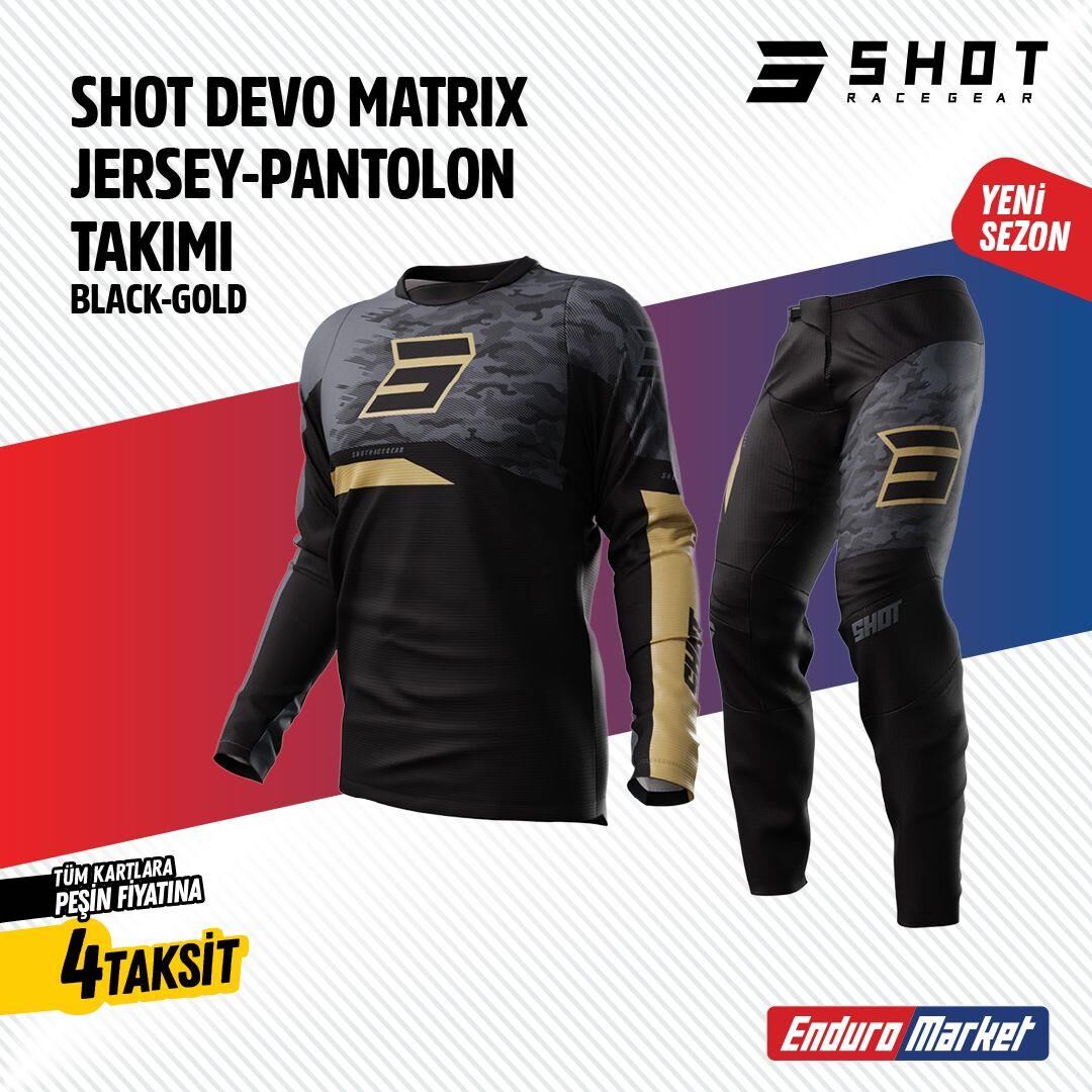 Shot Siyah Gri Jersey Pantolon Takımı