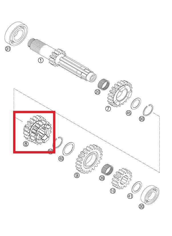 Slıdıng G3/4 G19/23T Ktm Orj Yp A4-2