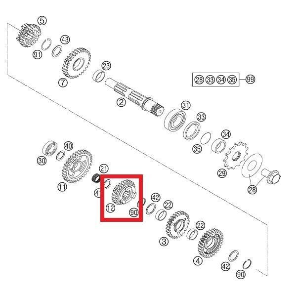 Slıdıng 5Th 23T Ktm Orj Yp A7-2
