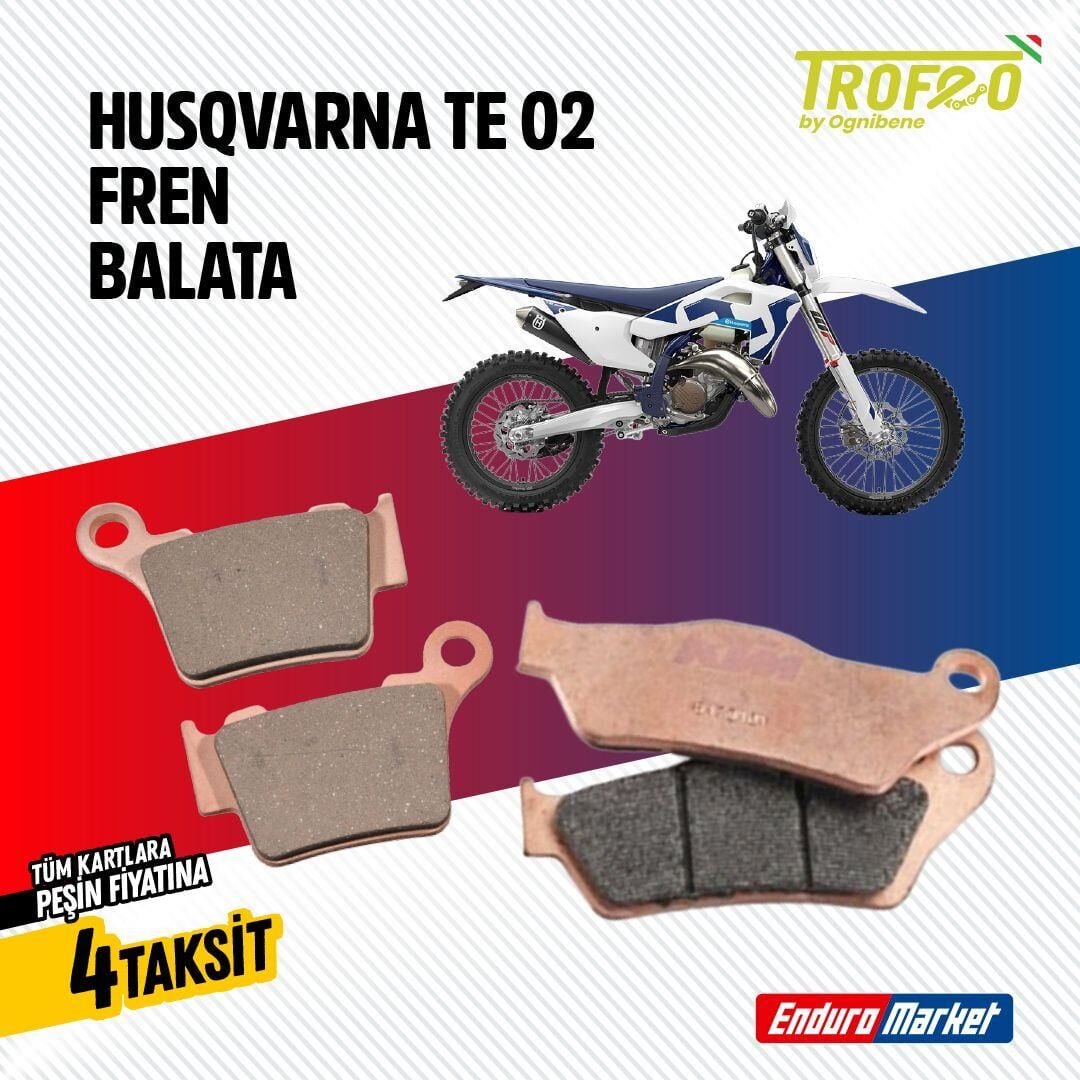 Husqvarna Te Trofeo Ön Arka Fren Balatası