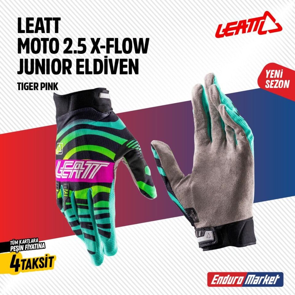 Leatt 2.5 Çocuk Pembe Motosiklet Eldiveni