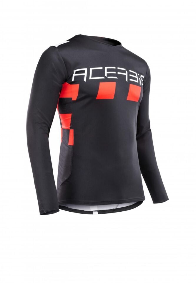 Acerbis Mx Checkmate Jersey Siyah Kırmızı