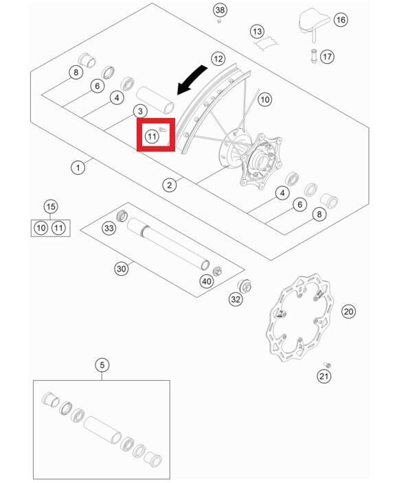 Spoke Nıpple M4,5 Ktm Orj Yp