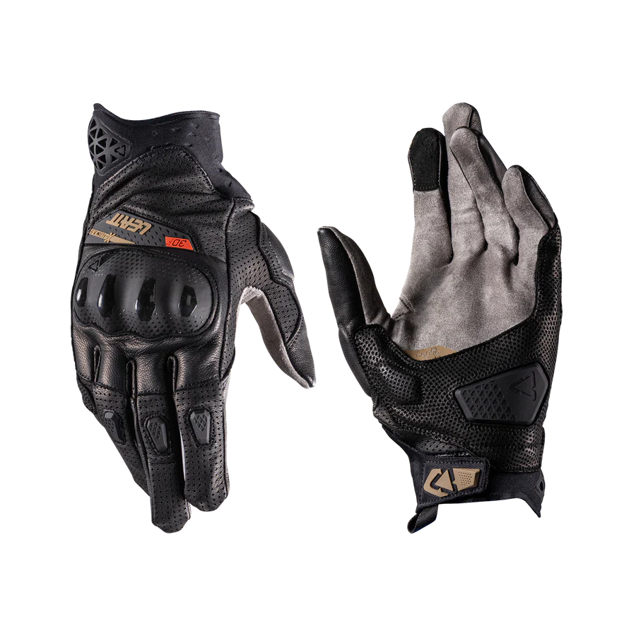 Leatt Adv X-Flow 8.5 Kısa Siyah Motosiklet Eldiveni