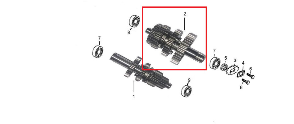 Kayo Tsd 110 Karşı Şanzıman Dişli Seti D3