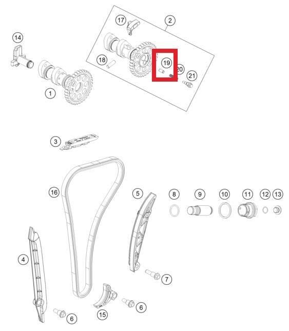 Deco Sprıng Pın L=10,6 Ktm Orj Yp A5-1