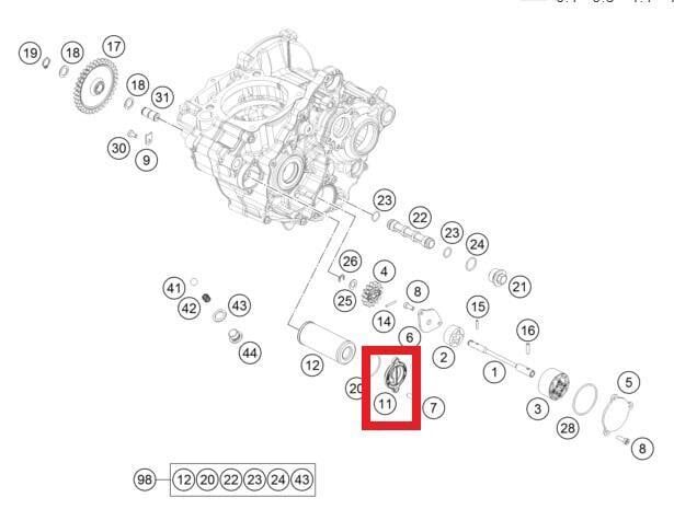 Yağ Fıltresı Kapağı Ktm Orj Yp A4-2