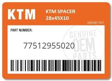 Spacer Ktm Orj Yp A4-1