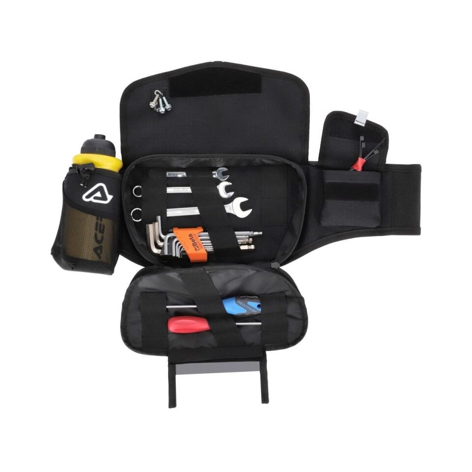 Acerbis Ram Pro Logo Bel Çantası Siyah Beyaz 2L